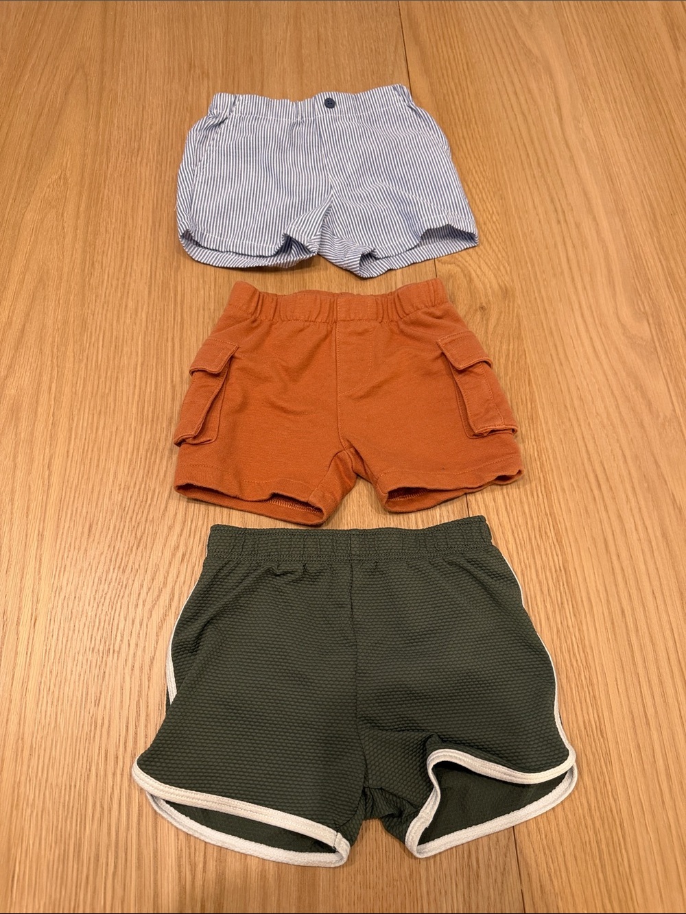 3 pairs of baby shorts
